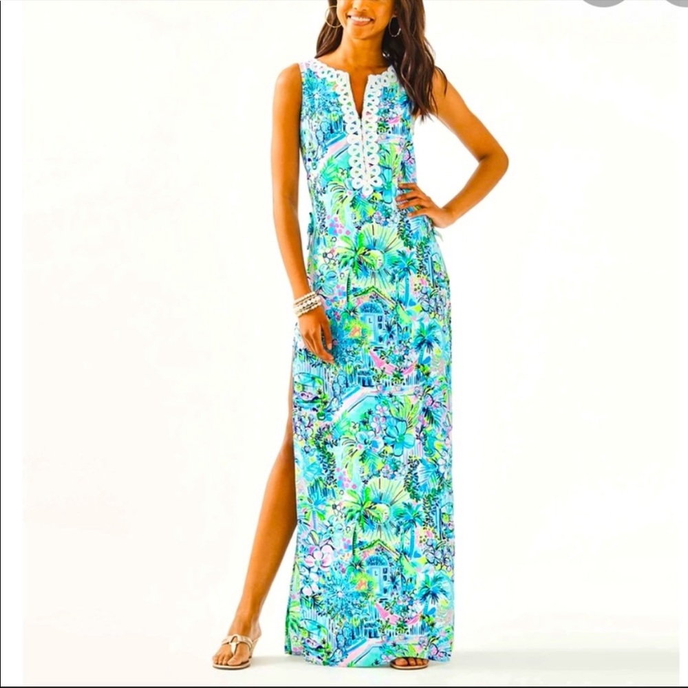 NWT Lilly Pulitzer DONNA MAXI ROMPER DRESS